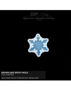 Epoxyresin silikoneform snowflake (0011)