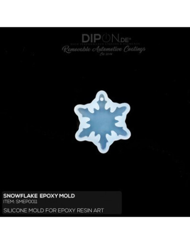 Epoxyresin silikoneform snowflake (0011)