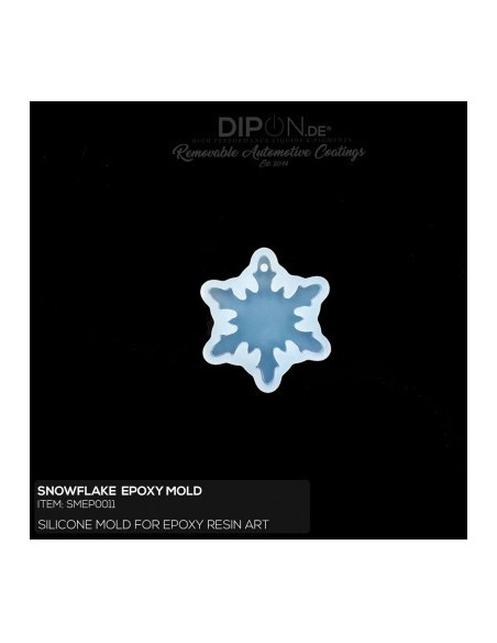 Epoxyresin silikoneform snowflake (0011)