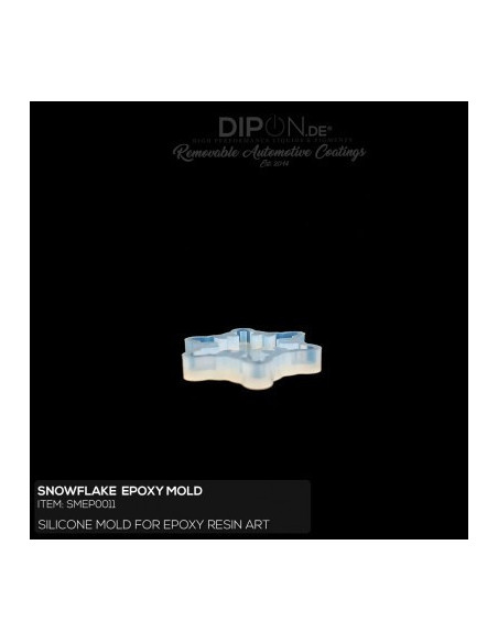 Epoxyresin silikoneform snowflake (0011)