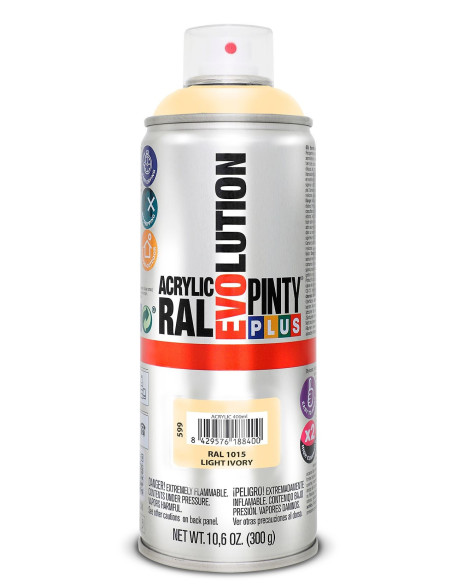 Pinty Plus Acryl spray RAL 1015 Lys creme