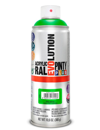 Pinty Plus Evolution Acryl spray RAL 6018 yellow green