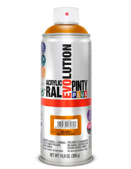 Pinty Plus Acryl spray RAL 8001 Ochre brown