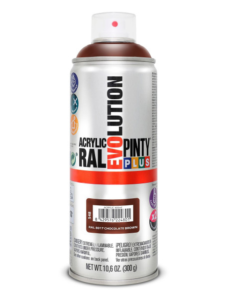 Pinty Plus Acryl spray RAL 8017 Chocolate brown