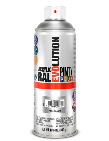 Pinty Plus Acryl spray Sølv/silver
