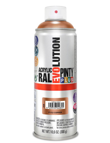 Pinty Plus Acryl spray Kobber/Cobre P152