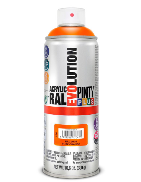Pinty Plus Acryl spray RAL 3000  Flame red