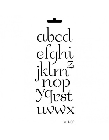 Cadence stencil MU-56 Alfabet 10x25 cm