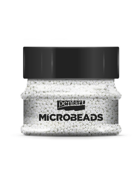Pentart Microbeads 0,8-1 mm pearl white ( 39000)