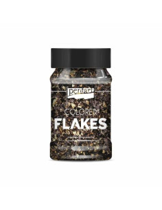 Pentart Colour flakes Black / Gold (40098)