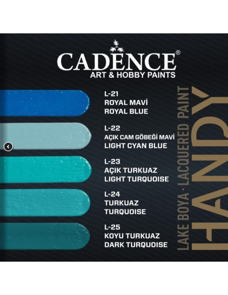 Cadence Handy glans maling 24 Turkis/ Turquoise