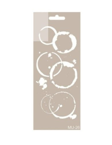 Cadence stencil MU-26 Ringe 10x25 cm