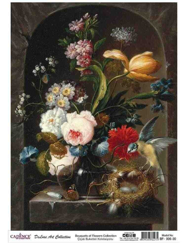 Rispapir deluxe art Blomster  (BF006)