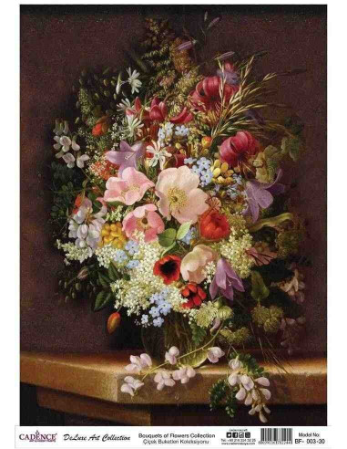 Rispapir deluxe art  Blomster (BF003) 60x84 cm
