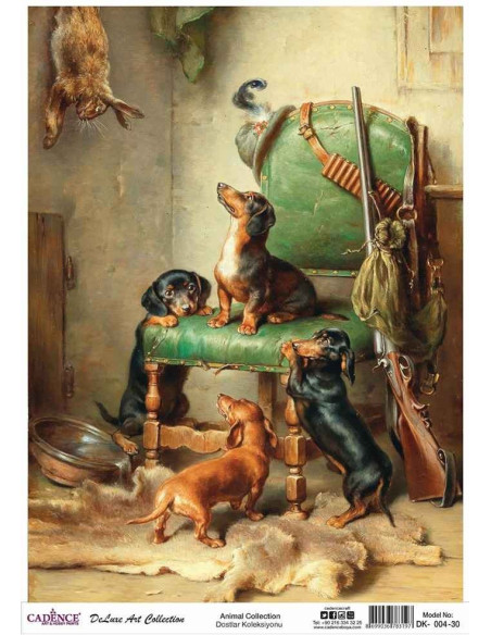 Rispapir deluxe art  Hunde (DK004)
