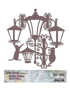 Siluet Stencil KS162 Lamper 25x25 cm