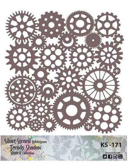 Siluet Stencil KS171 Mekanik 25x25 cm