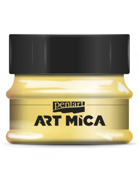 Pentart Mica Mineral pulver Yellow (40092)
