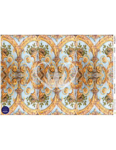 Posh Chalk Decoupage papir Monastery panel A1 PCD138