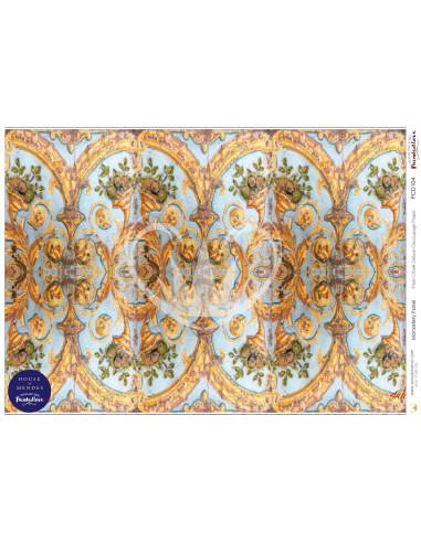 Posh Chalk Decoupage papir Monastery panel A3 PCD104
