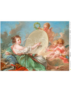 Posh Chalk Decoupage papir Muse of art A1 PCD122