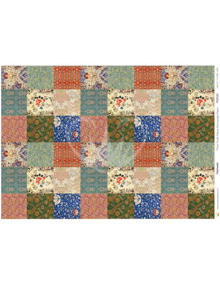 Posh Chalk Decoupage papir Patchwork A1 PCD125