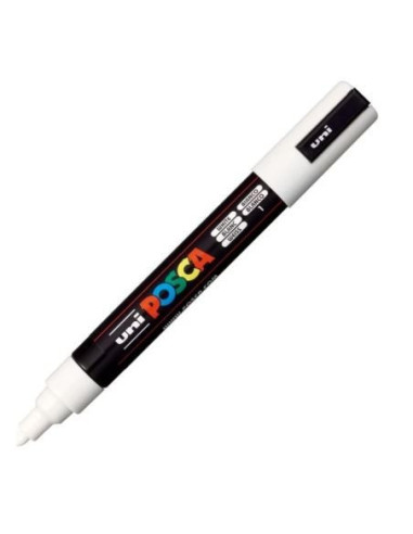 Posca marker 5M Mellem 2,5 mm White / Hvid