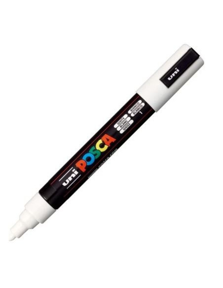 Posca marker 5M Mellem 2,5 mm White / Hvid