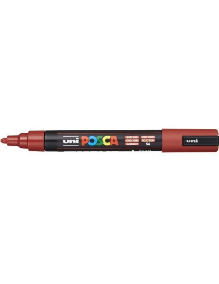 Posca marker 5M Mellem 2,5 mm Ruby red  / Rubin rød