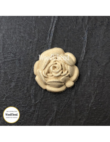 Woodubend træornament Rose WUB0319 3x3cm