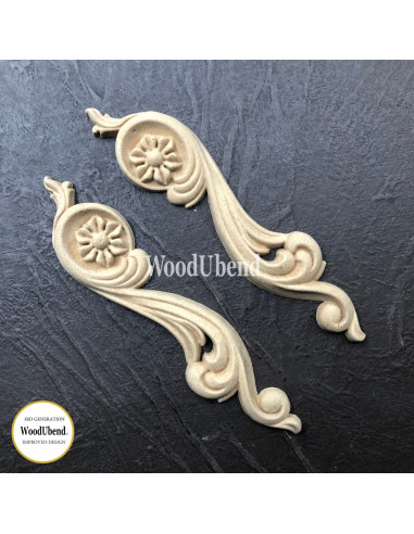 Woodubend træornament Dekoration sæt WUB0364-5 12 x 3 cm