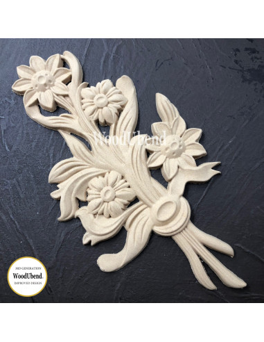 Woodubend træornament Blomst WUB0513 23 x 12,5 cm