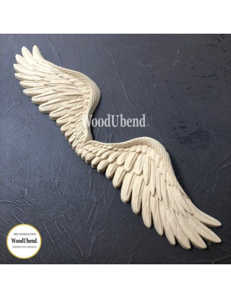 Woodubend træornament Vinger WUB0960 9.5x43cm