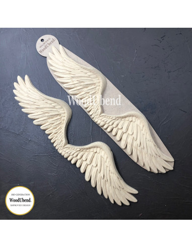 Woodubend træornament Vinger WUB0960 9.5x43cm