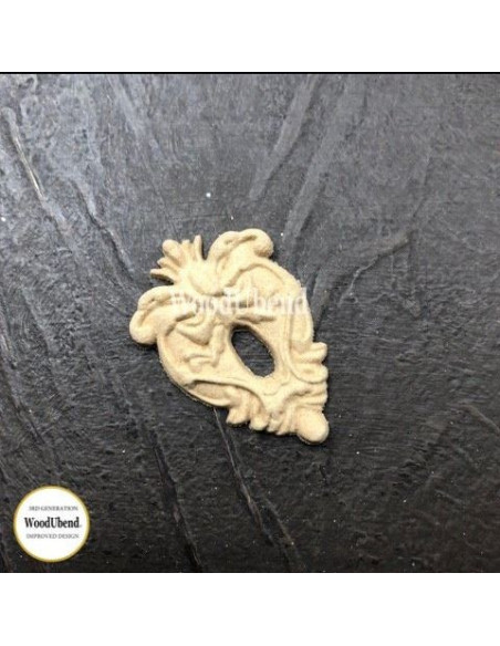 Woodubend træornament Nøglehul WUB0987 4x3cm