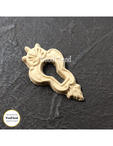 Woodubend træornament Nøglehul WUB0993 4,7x2,5 cm