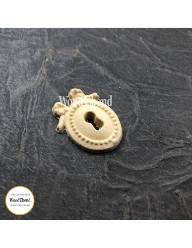Woodubend træornament Nøglehul WUB0997 3x3.5cm