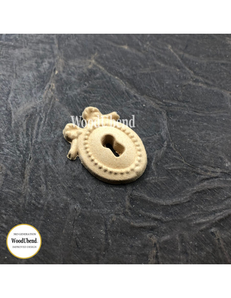 Woodubend træornament Nøglehul WUB0997 3x3.5cm