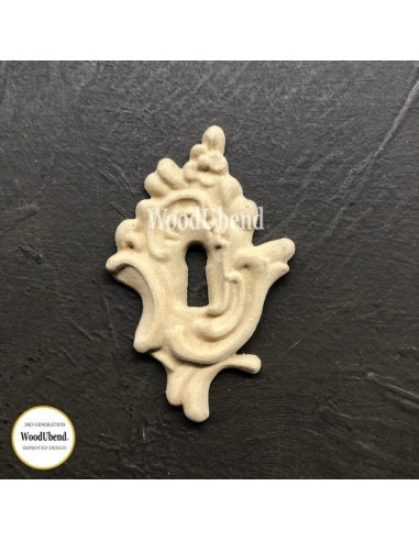 Woodubend træornament Nøglehul WUB1147 7.x4.5cm