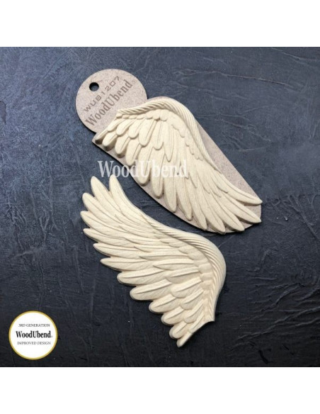 Woodubend træornament Vinger (sæt)  WUB1207 15cm X 8.5cm