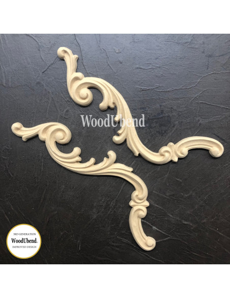 Woodubend træornament Dekoration sæt WUB1309 25x8cm