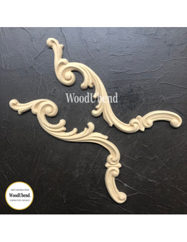 Woodubend træornament Dekoration sæt WUB1309 25x8cm
