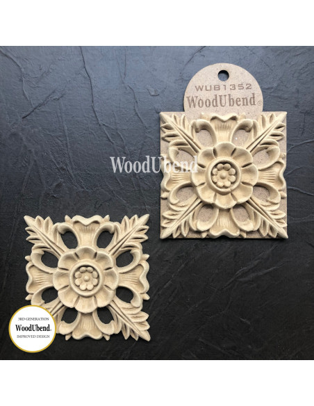 Woodubend træornament Dekoration WUB1352 9.5x9.5cm