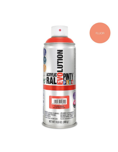 PINTY PLUS NEON FLUORESCERENDE SPRAYMALING RØD