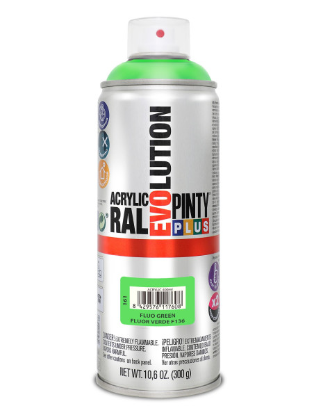 PINTY PLUS NEON FLUORESCERENDE SPRAYMALING GRØN