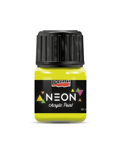 Pentart Neon akrylmaling GUL 16476