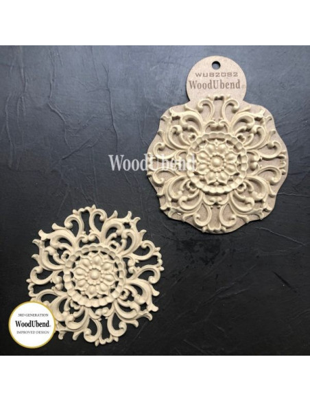 Woodubend træornament Dekoration WUB2082 14x14cm