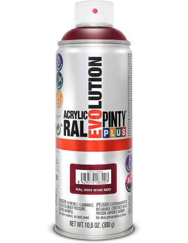 Pinty Plus Evolution Acryl spray RAL 3005 Wine red