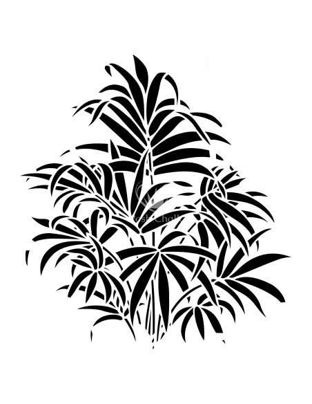 Posh Chalk Stencil Posh Palms 50x50cm (PCS042)
