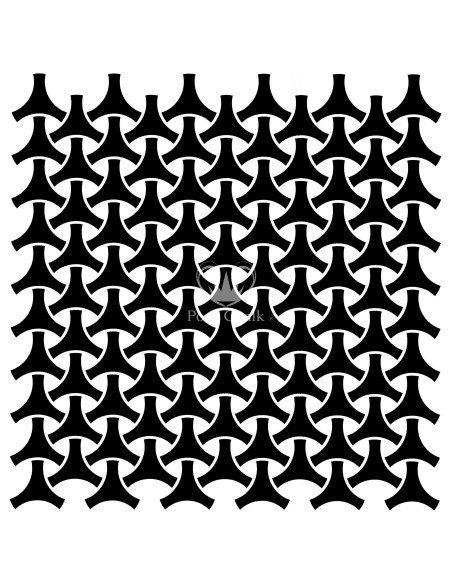 Posh Chalk Stencil Geo Weave 50x50cm (PCS045)